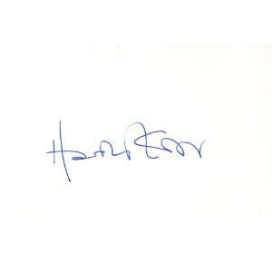 Harold Kroto Nobel Prize Recipient in Chemistry Autographed 3x5 Card