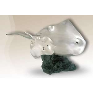 Silver Plated Sting Ray Sculpture 