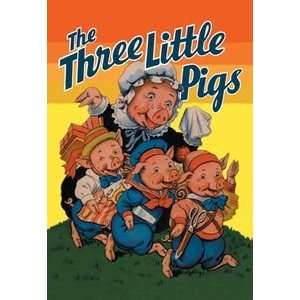  Three Little Pigs   Paper Poster (18.75 x 28.5)