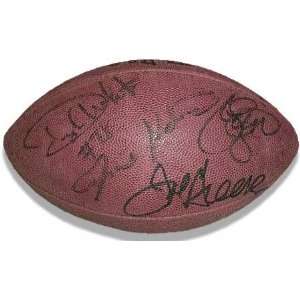   and Ernie Holmes   Autographed Wilson NFL Football