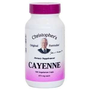  Cayenne Pepper Supplement, 100 Capsules   Dr. Christopher 