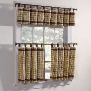   Brylane Home Bamboo Tiers, 60Wx24L, pr. (NATURAL BROWN,0) Home