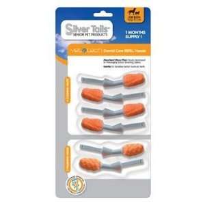  Silver Tails Vet Tech Dog Oral Hyiene Refill Heads 2 Packs 