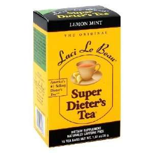  Natrol Laci Le Beau Super Dieters Tea Bags, Lemon Mint 