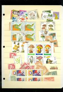 WW, 100S of Stamps in stockcards. Most have hinge remnants, they 