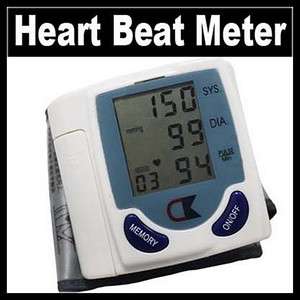 New Digital Wrist Blood Pressure Monitor & Heart Beat Meter  