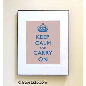   and Carry on (Sand Blue)  Framed Pop Art By Jbao (Signed Dated Matted