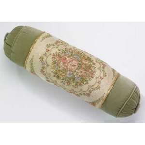  Green Floral Bolster