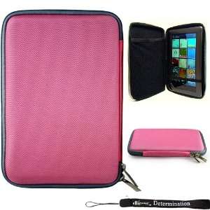  Pink Slim Hard Nylon Cube Portfolio Cover Carrying Case 
