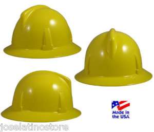 MSA Topgard Full Brim Hard Hats Fas Trac Susp Yellow  