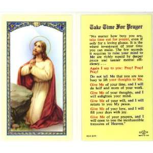  Take Time for Prayer Holy Card (800 126)   10 pack (E24 