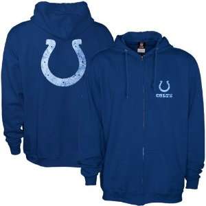  Indianapolis Colts Royal Blue Touchback Full Zip Hoody 