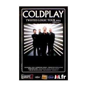  COLDPLAY Twisted Logic Tour   French Music Poster