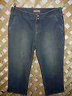 Axcess Stretch Relaxed Fit Denim Capri Jeans Size 8 NEW  