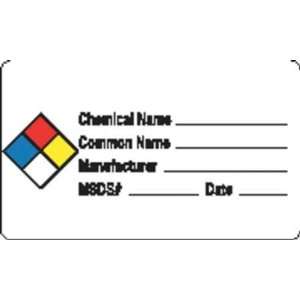  Hazardous Chemical Labels Hazard Chemical Label,Roll,PK 