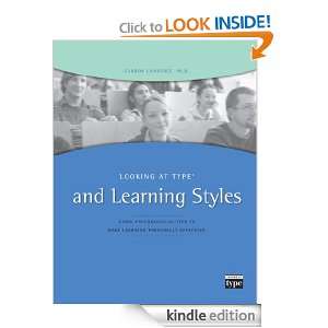   at Type and Learning Styles G. Lawrence  Kindle Store