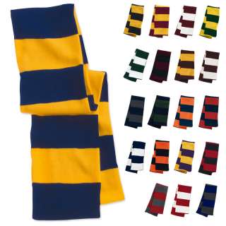 Striped Knit Scarf Rugby Stripes School College Football Baseball 20 