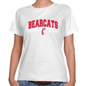  NCAA Cincinnati Bearcats Ladies White Mascot Arch Classic 