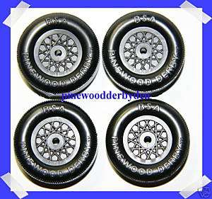 PINEWOOD DERBY STOCK MOLD MATCHED WHEELS (UN TOUCHED)  