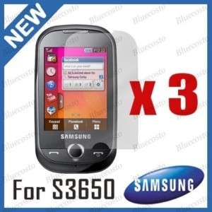 3X Screen Protector for Samsung S3650 Corby Touch Genio  