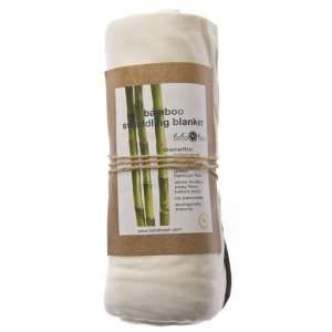   Organic Bamboo Jersey Baby Swaddling Blanket by Beba Bean, Ivory Baby