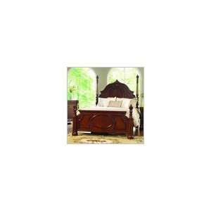  Queen Pulaski Beckenham Poster Bed with Leaf Carving 