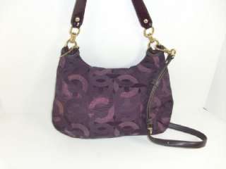   Plum Purple Kristin Chainlink Lurex Hippie Authentic Handbag  