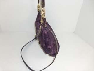   Plum Purple Kristin Chainlink Lurex Hippie Authentic Handbag  