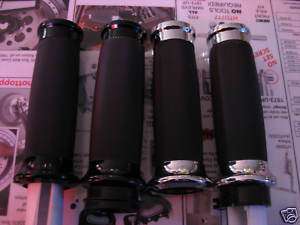 HARLEY TOURING AVON BLACK OR CHROME GRIPS FLY BY WIRE  