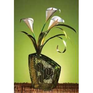  BF0253   Decorative Calla Lillies Figurine Fan