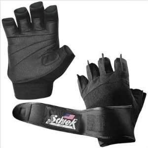  Schiek Sports Platinum Gel Lifting Gloves with Wrist Wrap 