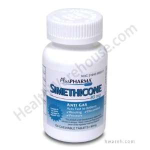 Simethicone Anti Gas (80mg)   100 Chewable Tablets Health 