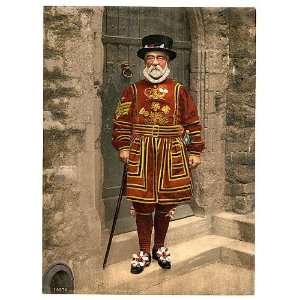  A yoeman of the guard (Beefeater),London,England,1890s 