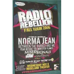   Jean Poster   Concert Flyer   Radio Rebellion Tour