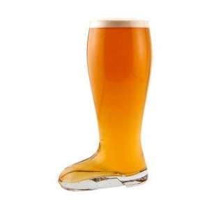 Oktoberfest Style Glass Beer Boot Stein   1 Liter Kitchen 