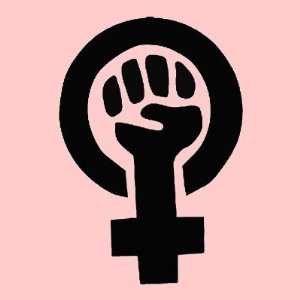  Feminist Symbol with Pink Background Arts, Crafts 