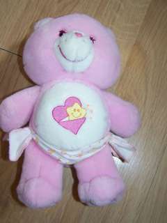 11 Baby Hugs Care Bear Plush Pink w Diaper Heart Star  