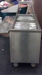   STAINLESS STEEL SALAD BAR TOPPINGS COLD BUFFET TABLE 5 FT WIDE  