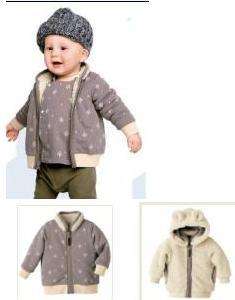 Babys boys girl REVERSIBLE COAT WITH ZIPPER size 80(6 12 months 