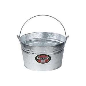  3 PACK GALVANIZED STEEL HOT DIPPED UTILITY PAIL, Color 