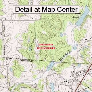 USGS Topographic Quadrangle Map   Gladewater, Texas (Folded/Waterproof 