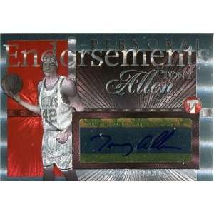  Tony Allen Autographed/Hand Signed 2004 Topps Card Sports 