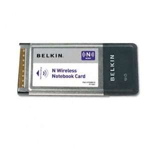  Belkin® Wireless Notebook Card CARD,N WRLS NOTEBK,BKSR 