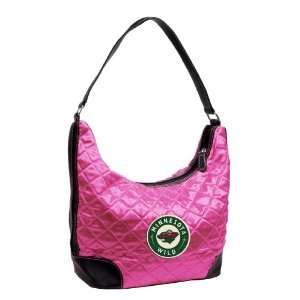  NHL Minnesota Wild Pink Quilted Hobo