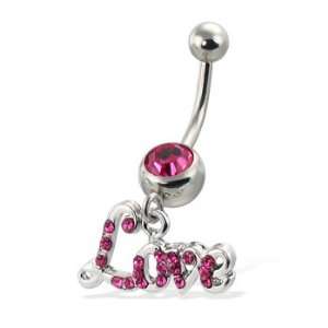  Love navel ring Jewelry
