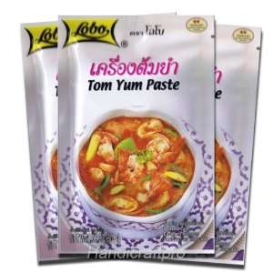 Lobo Tom Yum Paste 1.06 Oz (Pack of 3)  Grocery & Gourmet 