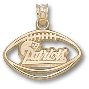   NFL Pierced Logo Football Pendant (Gold Plate)