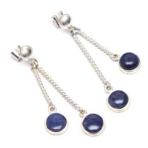  Lapis lazuli drop earrings, Andean Duet Jewelry