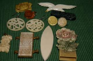 Bakelite Lucite Celluloid and Mixed Materials Collectibles Lot  