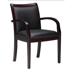  Bent Arm Leather Guest Chair